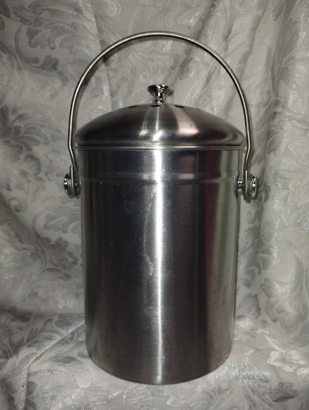 Compost Bin for Kitchen Countertop 1.3 Gallon Compost Bucket Stainless Steel